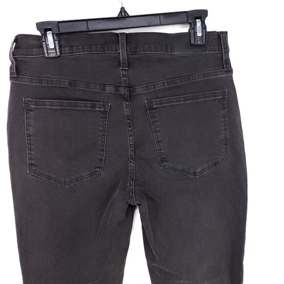 Madewell 10" High-Rise Skinny Jeans Size 29P Raw Hem Fray Button Fly - Picture 4 of 12